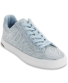 【送料無料】 ダナ キャラン ニューヨーク レディース スニーカー シューズ Abeni Lace Up Rhinestone Low Top Sneakers Light Blue