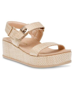 【送料無料】 アンクライン レディース サンダル シューズ Women's Verse Stay-Put Strap Platform Sandals Natural Raffia