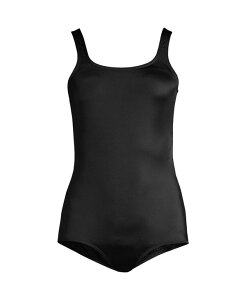 yz YGh fB[X ㉺Zbg  Plus Size Chlorine Resistant Soft Cup Tugless Sporty One Piece Swimsuit Black