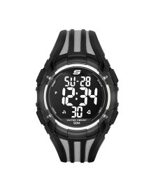 【送料無料】 スケッチャーズ メンズ 腕時計 アクセサリー El Porto 46MM Men's Sport Digital Chronograph Watch Black gray