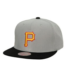 【送料無料】 ミッチェル&ネス メンズ 帽子 アクセサリー Men's Gray Pittsburgh Pirates Cooperstown Collection Away Snapback Hat Gray