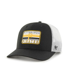 【送料無料】 47ブランド メンズ 帽子 アクセサリー Men's Black Pittsburgh Pirates Drifter Trucker Adjustable Hat Black