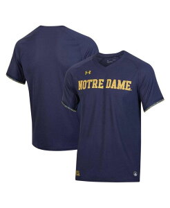 A_[A[}[ Y gbvX Vc VlbN W[W[ Under Armour Men's Notre Dame Fighting Irish Softball V-Neck Jersey Navy lCr[