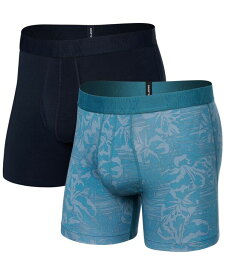 【送料無料】 サックス メンズ ボクサーパンツ アンダーウェア Men's DropTemp Cooling Cotton Slim Fit Boxer Briefs 2PK JUNGLE HAZE/DARK INK