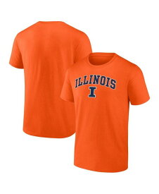 【送料無料】 ファナティクス メンズ Tシャツ トップス Men's Orange Illinois Fighting Illini Campus T-shirt Orange