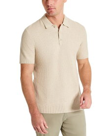 【送料無料】 ケネスコール メンズ ポロシャツ トップス Men's Lightweight Knit Polo Tan Mix