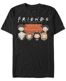 【送料無料】 フィフスサン メンズ Tシャツ トップス Men's Friends Friends Couch Crew Short Sleeve T-shirt Black