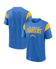 【送料無料】 ファナティクス メンズ Tシャツ トップス Men's Powder Blue Los Angeles Chargers Home Stretch Team T-shirt Powder Blue