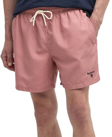 【送料無料】 バブアー メンズ ハーフパンツ・ショーツ 水着 Men's Staple Logo 5" Swim Trunks Pink Clay