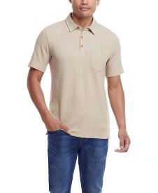 【送料無料】 ウェザープルーフ メンズ ポロシャツ トップス Men's Short Sleeve Waffle Polo Shirt Antique White