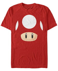 【送料無料】 フィフスサン メンズ Tシャツ トップス Nintendo Men's Super Mario Mushroom Costume Short Sleeve T-Shirt Red