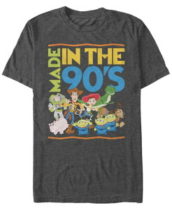 �t�B�t�X�T�� �����Y �g�b�v�X T�V���c Fifth Sun Disney Pixar Men's Toy Story Made in the 90's Short Sleeve T-Shirt Dark Gray �O���[