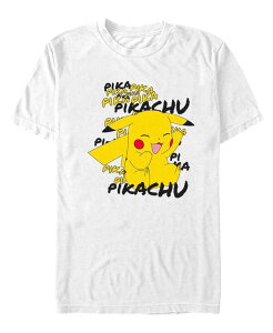 �t�B�t�X�T�� �����Y �g�b�v�X T�V���c Fifth Sun Men's Pokemon Pikachu Cracks a Joke Short Sleeve T-shirt White �z���C�g