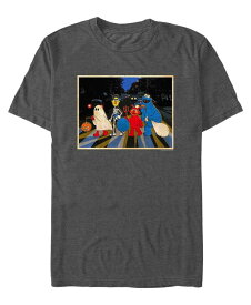 【送料無料】 フィフスサン メンズ Tシャツ トップス Men's Sesame Street Crew Treating Short Sleeves T-shirt Charcoal Heather