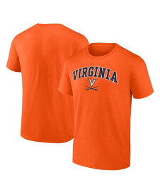 【送料無料】 ファナティクス メンズ Tシャツ トップス Men's Orange Virginia Cavaliers Campus T-shirt Orange