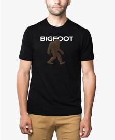 【送料無料】 エルエーポップアート メンズ Tシャツ トップス Men's Bigfoot Premium Blend Word Art T-shirt Black