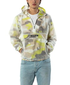 【送料無料】 メンバーズオンリー メンズ ジャケット・ブルゾン アウター Men's Translucent Camo Print Popover Jacket Lime