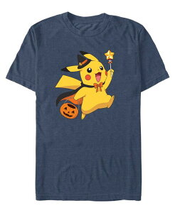 �t�B�t�X�T�� �����Y �g�b�v�X T�V���c Fifth Sun Men's Pokemon Pikachu D Wizard Short Sleeves T-shirt Navy Heather �w�U�[