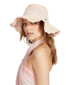 【送料無料】 スティーブ マデン レディース 帽子 アクセサリー Women's Open-Weave Scalloped Hat Blush