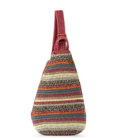 【送料無料】 ザサック レディース バックパック・リュックサック バッグ Geo Sling Crochet Small Backpack Sunset Stripe