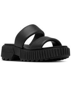 【送料無料】 ソレル レディース サンダル シューズ Ona Streetworks Slide Platform Sandals Black Chalk