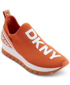 【送料無料】 ダナ キャラン ニューヨーク レディース スニーカー シューズ Abbi Slip-On Logo Sock Sneakers Spicy Orange
