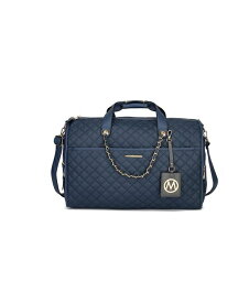 【送料無料】 MKFコレクション レディース ハンドバッグ バッグ Lexie Women Satchel Duffle Bag by Mia K. Navy blue