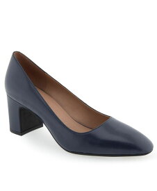 【送料無料】 エアロソールズ レディース パンプス シューズ Women's Minetta Covered Heel Pumps Navy Leather