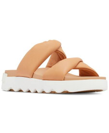 【送料無料】 ソレル レディース サンダル シューズ Women's Vibe Twist Slip-On Slide Sandals Honest Beige Sea Salt