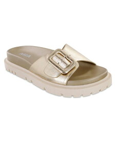 【送料無料】 ミア レディース サンダル シューズ Women's Gya Slip-On Flat Sandals Gold