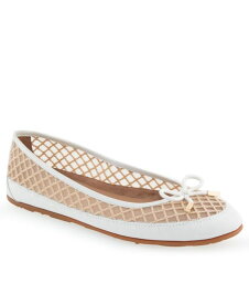 【送料無料】 エアロソールズ レディース パンプス シューズ Women's Palma Bow Flats White Mesh