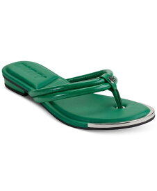 【送料無料】 ダナ キャラン ニューヨーク レディース サンダル シューズ Clemmie Slip On Thong Flip Flop Sandals Tropic Green