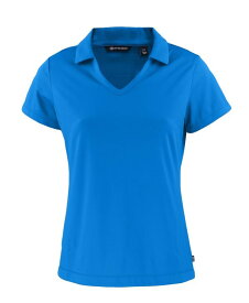 【送料無料】 カッターアンドバック レディース シャツ トップス Women's Daybreak Eco Recycled V-neck Polo Shirt Digital