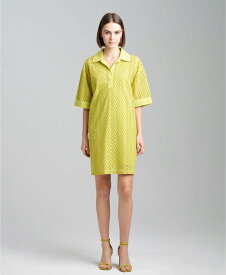 【送料無料】 ナトリ レディース ワンピース トップス Women's Cotton Eyelet-Design Mini Shirtdress Citron