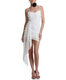 【送料無料】 アヴェックレフィーユ レディース ワンピース トップス Women's Lace Appliqu&eacute; Asymmetrical Dress White
