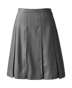 �����Y�G���h ���f�B�[�X �{�g���X �X�J�[�g �v���X�T�C�Y Lands' End Plus Size School Uniform Box Pleat Skirt Top of Knee Gray �O���[
