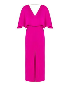 【送料無料】 ノクチューン レディース ワンピース トップス Women's Embellished V-Neck Dress Bright pink