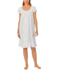 【送料無料】 エイレーンウェスト レディース ナイトウェア アンダーウェア Women's Cotton Cap-Sleeve Floral Nightgown Floral Print