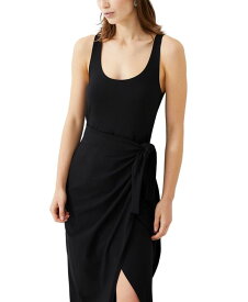 【送料無料】 フレンチコネクション レディース ワンピース トップス Women's Zena Jersey Sleeveless Wrap Dress Black