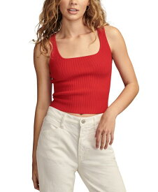 【送料無料】 ラッキーブランド レディース シャツ トップス Women's Rib-Knit Cropped Tank Bittersweet