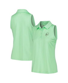 【送料無料】 アンダーアーマー レディース ポロシャツ トップス Women's Green WM Phoenix Open Playoff 3.0 Pin Stripe Jacquard Sleeveless Polo Shirt Green