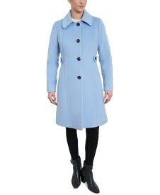 【送料無料】 アンクライン レディース ジャケット・ブルゾン アウター Women's Wool Blend Walker Coat Glacial Blue