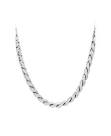 【送料無料】 スティールタイム メンズ ネックレス・チョーカー・ペンダントトップ アクセサリー Men's Fancy Link Necklace 24" Silver