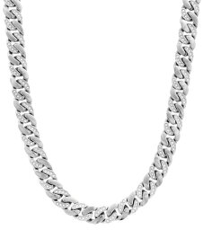 【送料無料】 シモン アイ スミス メンズ ネックレス・チョーカー・ペンダントトップ アクセサリー Men's Crystal Curb Link 24" Chain Necklace in Stainless Steel & Gold-Tone Ion-Plate Stainless Steel