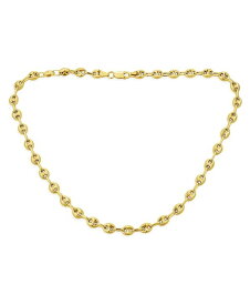 【送料無料】 ブリング メンズ ネックレス・チョーカー・ペンダントトップ アクセサリー 14K Gold Overlay Gold Overlay .925 Sterling Silver Chain Anchor Link Puff Mariner Chain Necklace For Men Women Nickel-Free 6MM 18 Inch Gold-tone