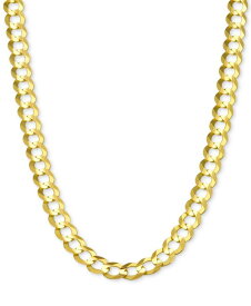 【送料無料】 イタリアン ゴールド メンズ ネックレス・チョーカー・ペンダントトップ アクセサリー 24" Open Curb Link Chain Necklace in Solid 14k Gold Gold