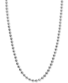 【送料無料】 アレックス ウー メンズ ネックレス・チョーカー・ペンダントトップ アクセサリー Beaded 18" Mini Chain Necklace in Sterling Silver No Color