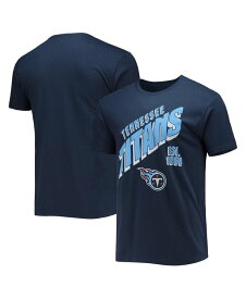 【送料無料】 ジャンクフード メンズ Tシャツ トップス Men's Navy Tennessee Titans Slant T-shirt Navy
