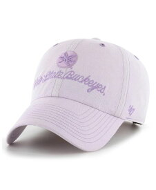 【送料無料】 47ブランド レディース 帽子 アクセサリー Women's Purple Ohio State Buckeyes Haze Clean Up Adjustable Hat Purple