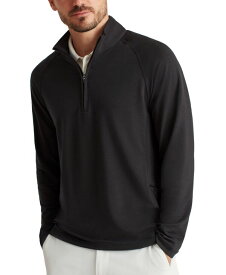 【送料無料】 ボノボス メンズ シャツ トップス Men's Long Sleeve Half-Zip Pullover Sweatshirt Black